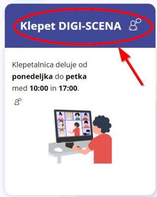 Gumb klepet DIGI-SCENA