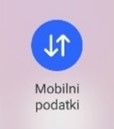 Ikona aktivni mobilni podatki