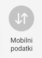 Ikona neaktivni mobilni podatki