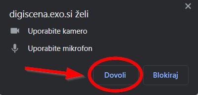 Okno dovoli uporabo mikrofona na računalniku